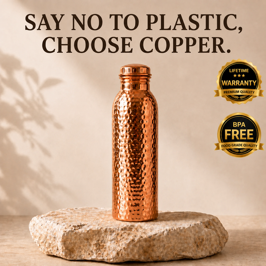 Copper Water Bottle — COPRA™ | Naturally Purified Water, Plastic-Free